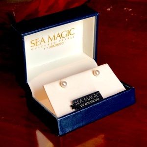 Sea Magic by Mikimoto Pearl Studs